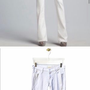 mother denim the runaway mirror white jeans